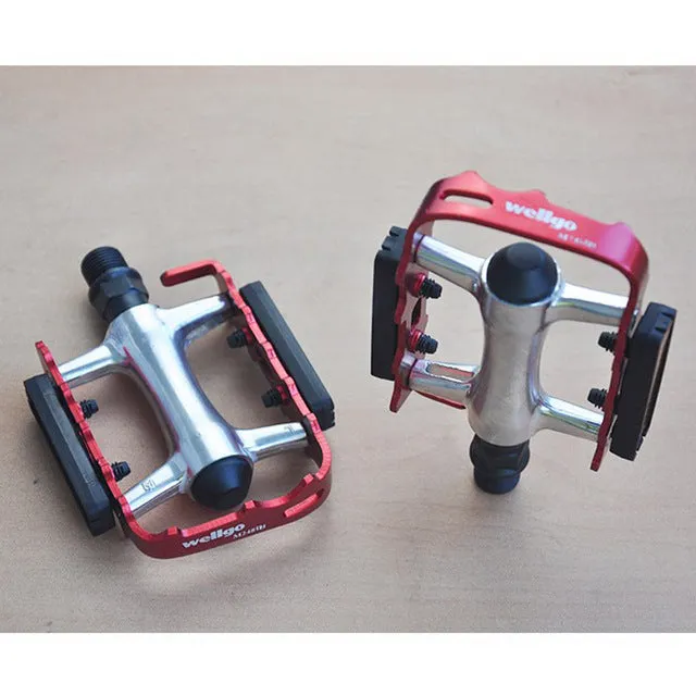 WELLGO M248DU 9/16” Alloy Metal Mountain Bike Bicycle MTB BMX Flat Pedals