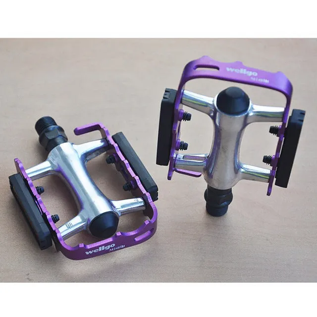 WELLGO M248DU 9/16” Alloy Metal Mountain Bike Bicycle MTB BMX Flat Pedals