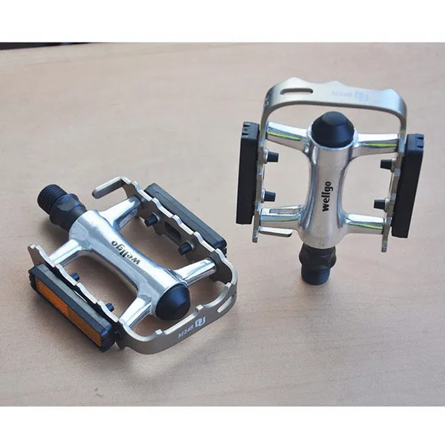 WELLGO M248DU 9/16” Alloy Metal Mountain Bike Bicycle MTB BMX Flat Pedals