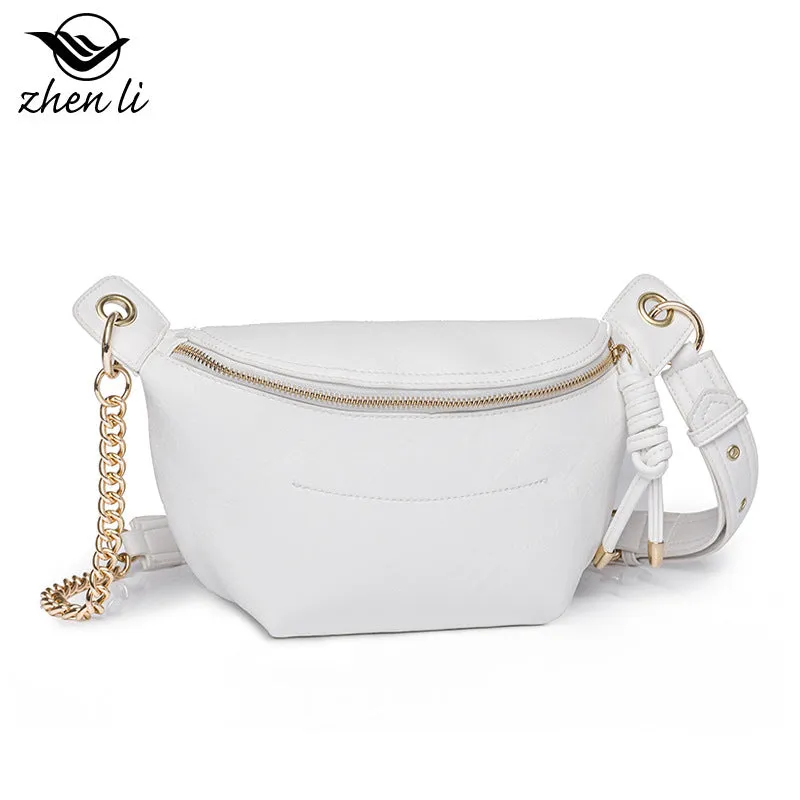 WOMEN'S BAG, CROSSBODY BAG, VINTAGE CHEST BAG, CHAIN BAG, WAIST BAG