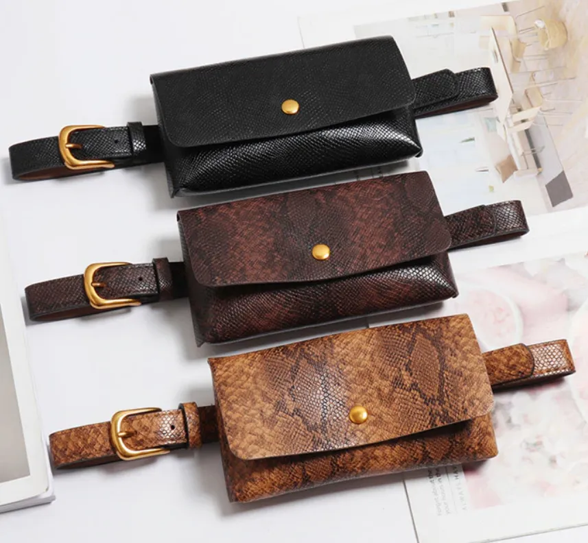 Women's PU Leather Chest Bag With Belt
