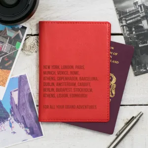 World Destinations Personalised Passport Holder