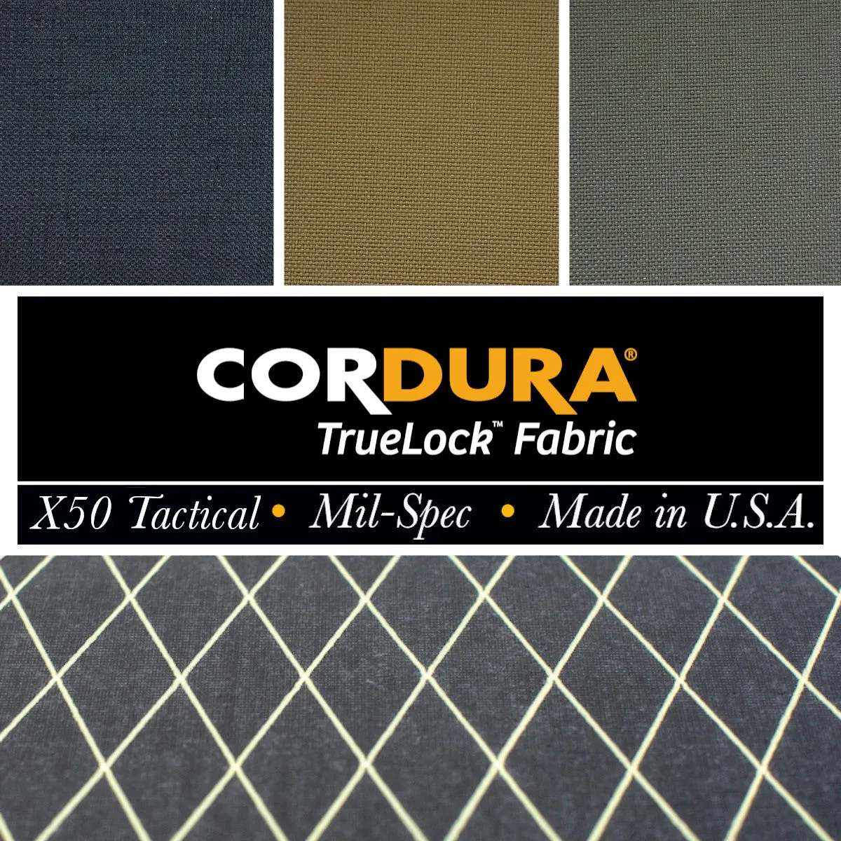 X50 Tactical X-Pac® CORDURA Truelock™ Fabric w/Aramid X-Ply® (Sold per Yard)