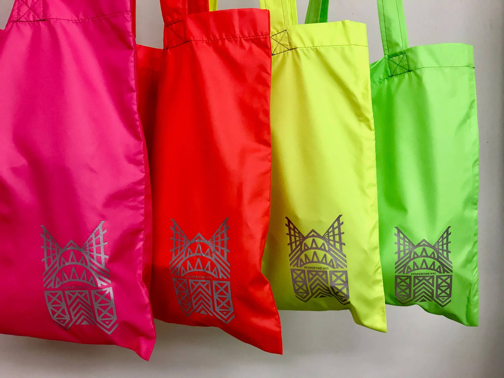 Zero Waste Tote w/Reflective Graphic, Eco Flame
