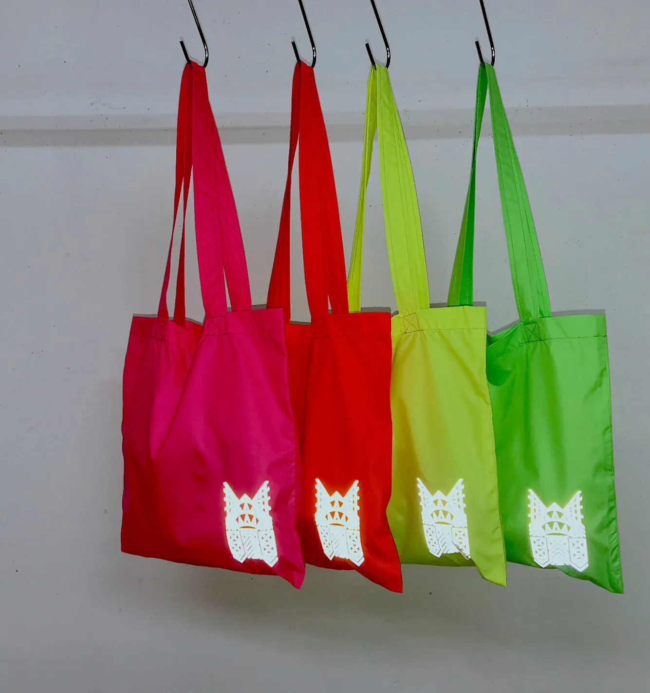 Zero Waste Tote w/Reflective Graphic, Eco Flame